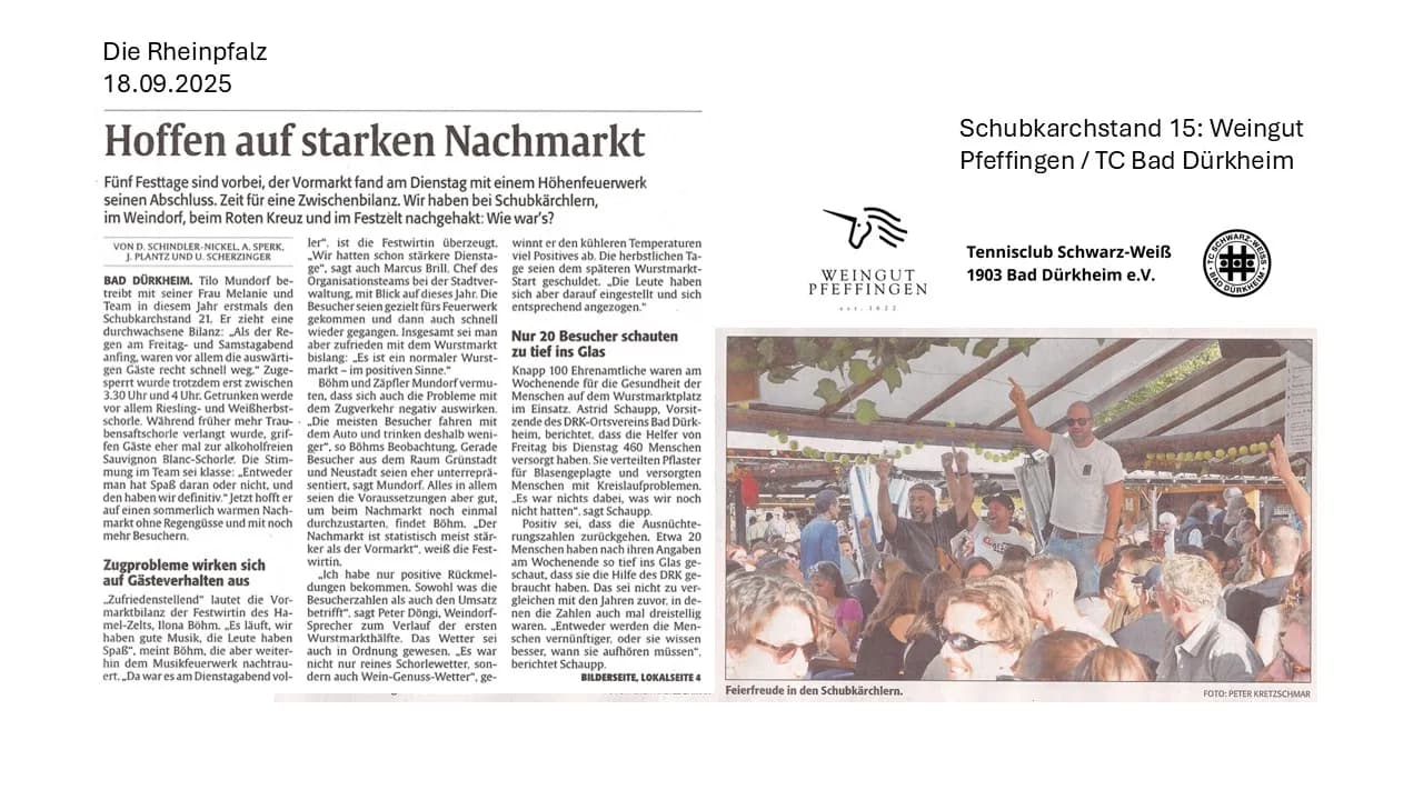 WuMa 2025 Rheinpfalz berichtet 